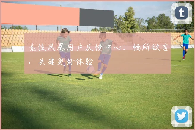 竞技风暴用户反馈中心:畅所欲言,共建更好体验